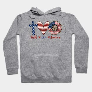 Faith love america Hoodie